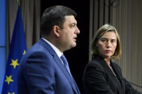Vladimir Groisman and Federika Mogherini