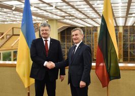 Petro Poroshenko and Victoras Prantsketis