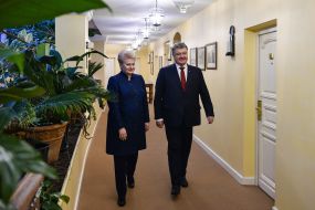 Petro Poroshenko and Dalia Grybauskaitė