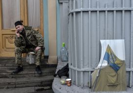 Protest action near VRU