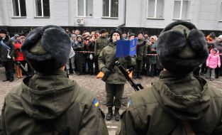 Taking oath by conscript soldiers