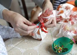 Gifts for children from orphanage