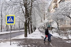 Snow in Lviv