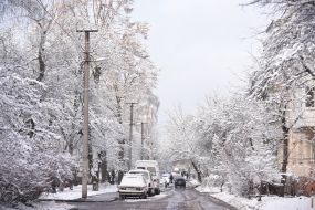 Snow in Lviv