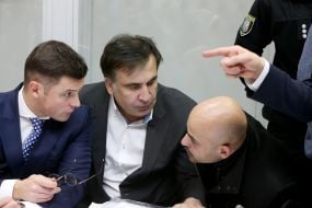 Mikheil Saakashvili and Mustafa Nayem
