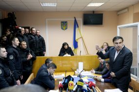 Session of the court in the case of Saakashvili