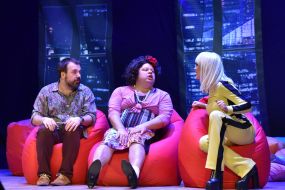 Anton Lirnyk, Dasha Astafyeva and Yevgeny Nikishin