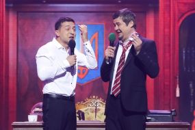 Vladimir Zelensky and Yuri Krаpov