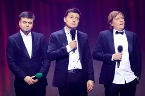 Володимир Зеленський, Степан Казанін і Юрій Крапов