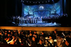 Rehearsal of the "Koli tsvіte paporot"  opera