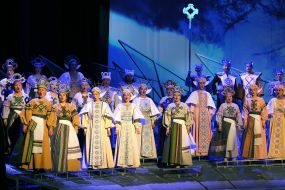 Rehearsal of the "Koli tsvіte paporot"  opera