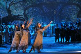 Rehearsal of the "Koli tsvіte paporot"  opera