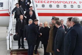 Petro Poroshenko, Andrzej Duda, Yulia Svetlichnaya and Igor Rainin