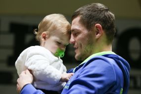 Denis Berinchik with daughter Madina