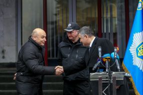 Kestutis Lancinskas, Sergei Knyazev and Arsen Avakov