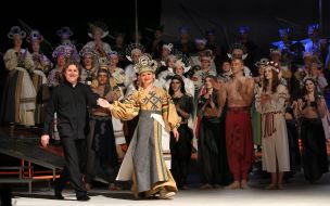 Rehearsal of the "Koli tsvіte paporot"  opera