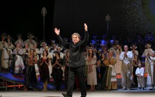 Rehearsal of the "Koli tsvіte paporot"  opera