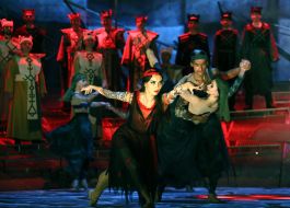 Rehearsal of the "Koli tsvіte paporot"  opera