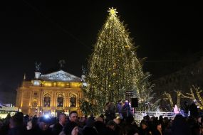 Новогодняя елка во Львове