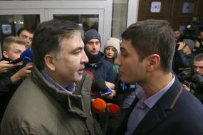Mikheil Saakashvili and Alexandr Govoruschak