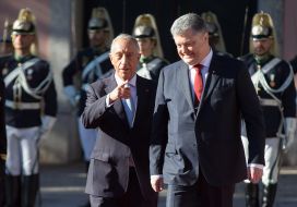 Петро Порошенко та Марсело Ребелу ді Соза