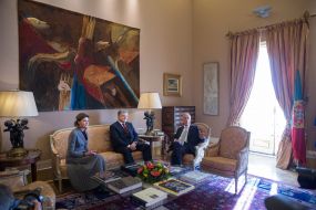 Петро Порошенко, Марина Порошенко, Марсело Ребелу ді Соза