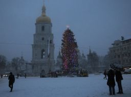Christmas tree on Sofia Square