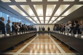 Petro Poroshenko meeting with the Ukrainian community