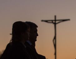 Petro Poroshenko and his wife Marina visited the Fatima Pilgrimage Center