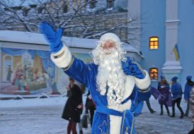 Animator in the costume of St. Nicholas