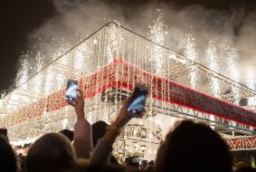 The lighting ceremony of main Ukrainian Christmas tree