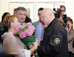 Alexander Turchinov, Irina Kaminskaya and Arsen Avakov