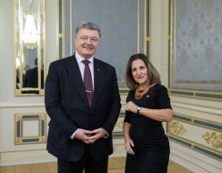 Petro Poroshenko and Khrystya Friland