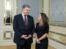 Petro Poroshenko and Khrystya Friland
