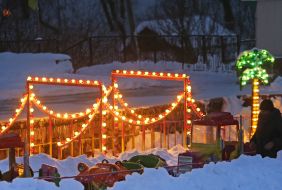 Illumination on a children's attraction