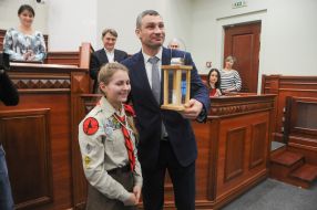 Transfer of the Bethlehem Ogony World Vitali Klitschko