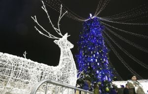 New Year's illumination on Sofia Square