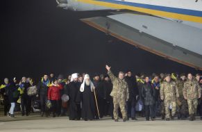 Филарет, Петр Порошенко, Изабель Дюмон и Степан Полторак
