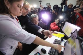 Petro Poroshenko visited the hospital