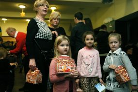 Children with gifts