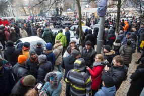 Participants of the action demanding to investigate the murder of Irina Nozdrovskaya