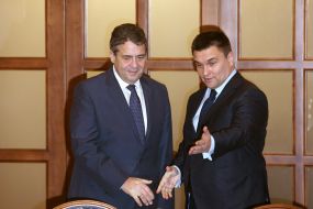 Paul Klimkin and Sigmar Gabriel