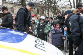 Children in body armor