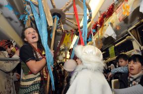 Christmas tram in Kharkov