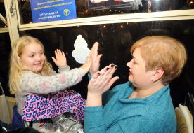 Christmas tram in Kharkov