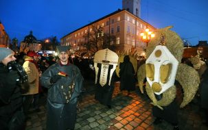 Участники арт-проекта "Инопланетный вертеп"