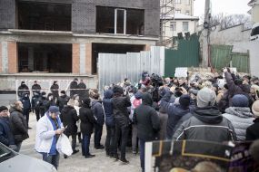 Кличко відвідав скандальне будівництво біля Ботсаду