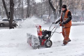 Снег в Запорожье