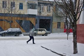 Сніг у Херсоні