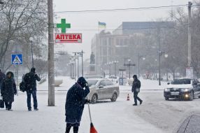 Сніг у Херсоні
